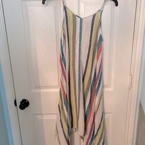 Multi color abstract dress